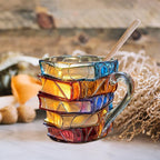 BestMugShop™ Tazza con effetto 3D a tema libro